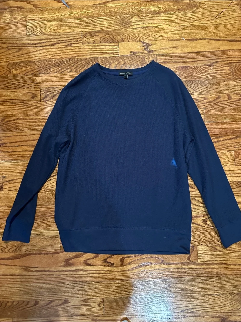 Banana Republic Men's Dark Navy Crewneck Pullover